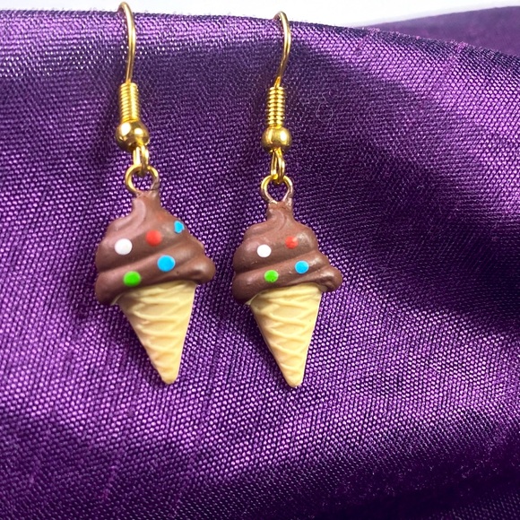 MEXICANA Jewelry Chocolate Ice Cream Cone Earrings Poshmark